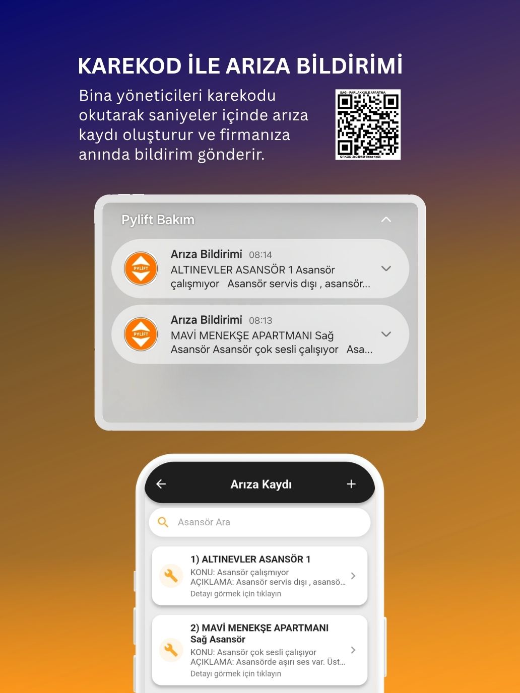Karekod ile Arıza Bildirimi